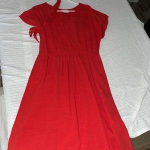 Red dress